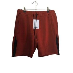 Tom Brady Brand Pliability Shorts Men's Size Small Rust Orange Stretch